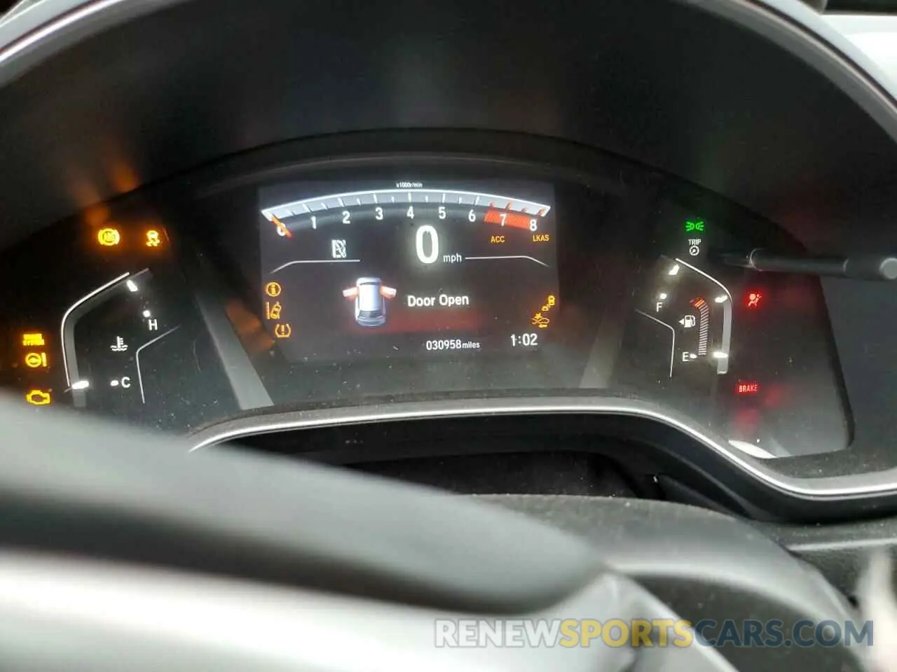 9 fotografías del automóvil dañado 2HKRW1H95LH402540 HONDA CRV 2020
