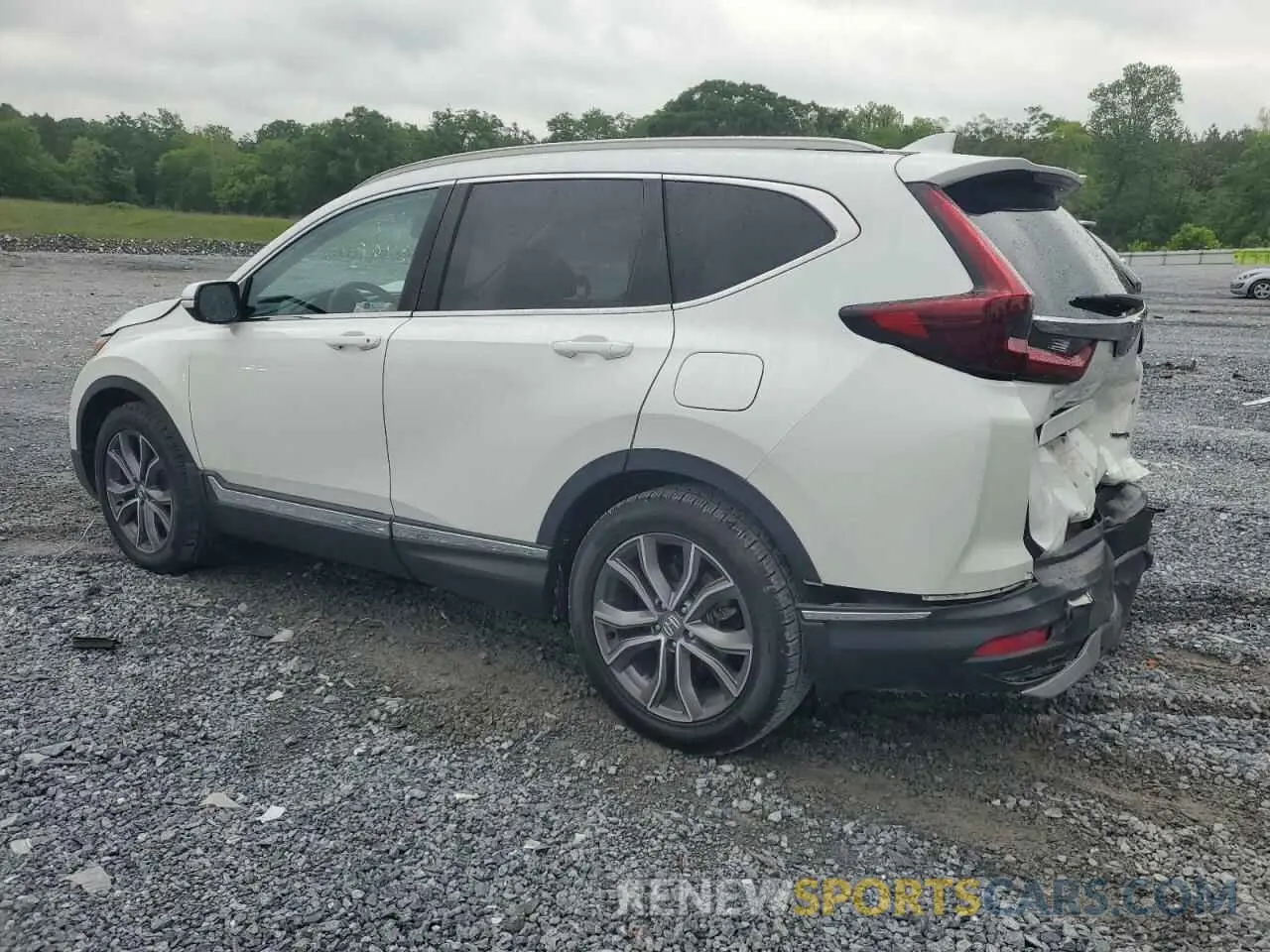 2 fotografías del automóvil dañado 2HKRW1H9XLH400766 HONDA CRV 2020