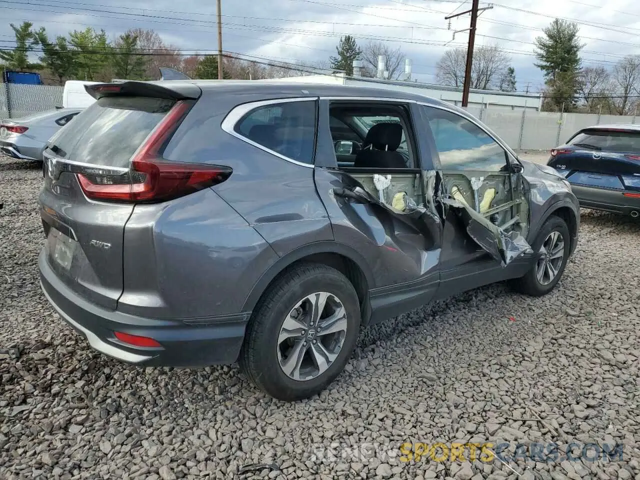 3 fotografías del automóvil dañado 2HKRW2H20LH679721 HONDA CRV 2020