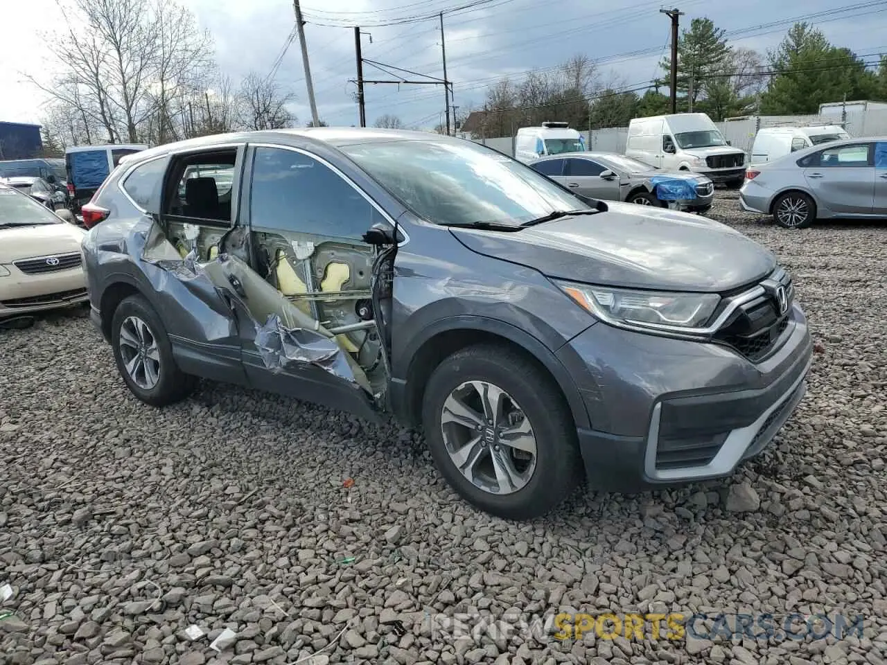 4 fotografías del automóvil dañado 2HKRW2H20LH679721 HONDA CRV 2020