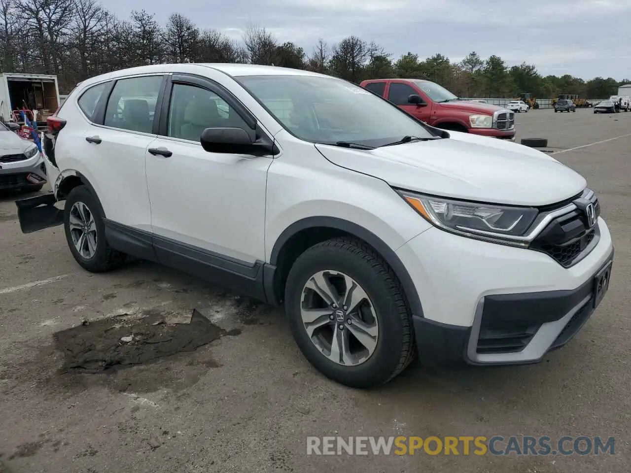 4 fotografías del automóvil dañado 2HKRW2H2XLH612334 HONDA CRV 2020