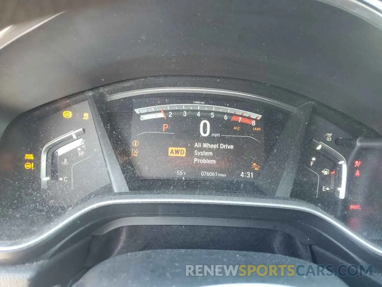9 fotografías del automóvil dañado 2HKRW2H50LH658216 HONDA CRV 2020