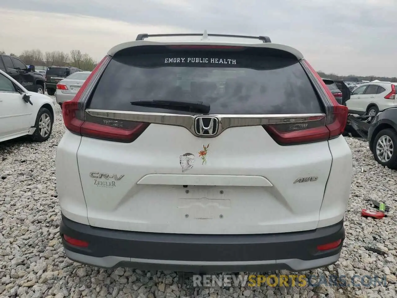 6 fotografías del automóvil dañado 2HKRW2H52LH648464 HONDA CRV 2020