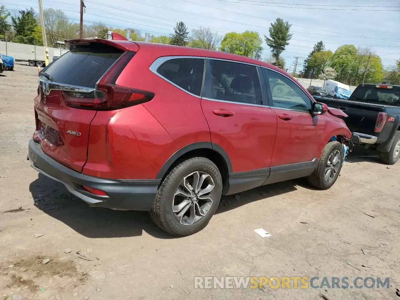 3 fotografías del automóvil dañado 2HKRW2H53LH637571 HONDA CRV 2020