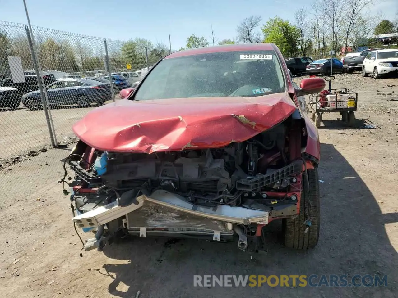 5 fotografías del automóvil dañado 2HKRW2H53LH637571 HONDA CRV 2020