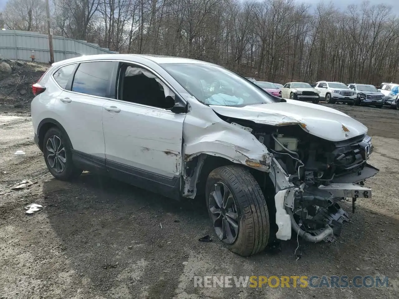 4 fotografías del automóvil dañado 2HKRW2H53LH680033 HONDA CRV 2020