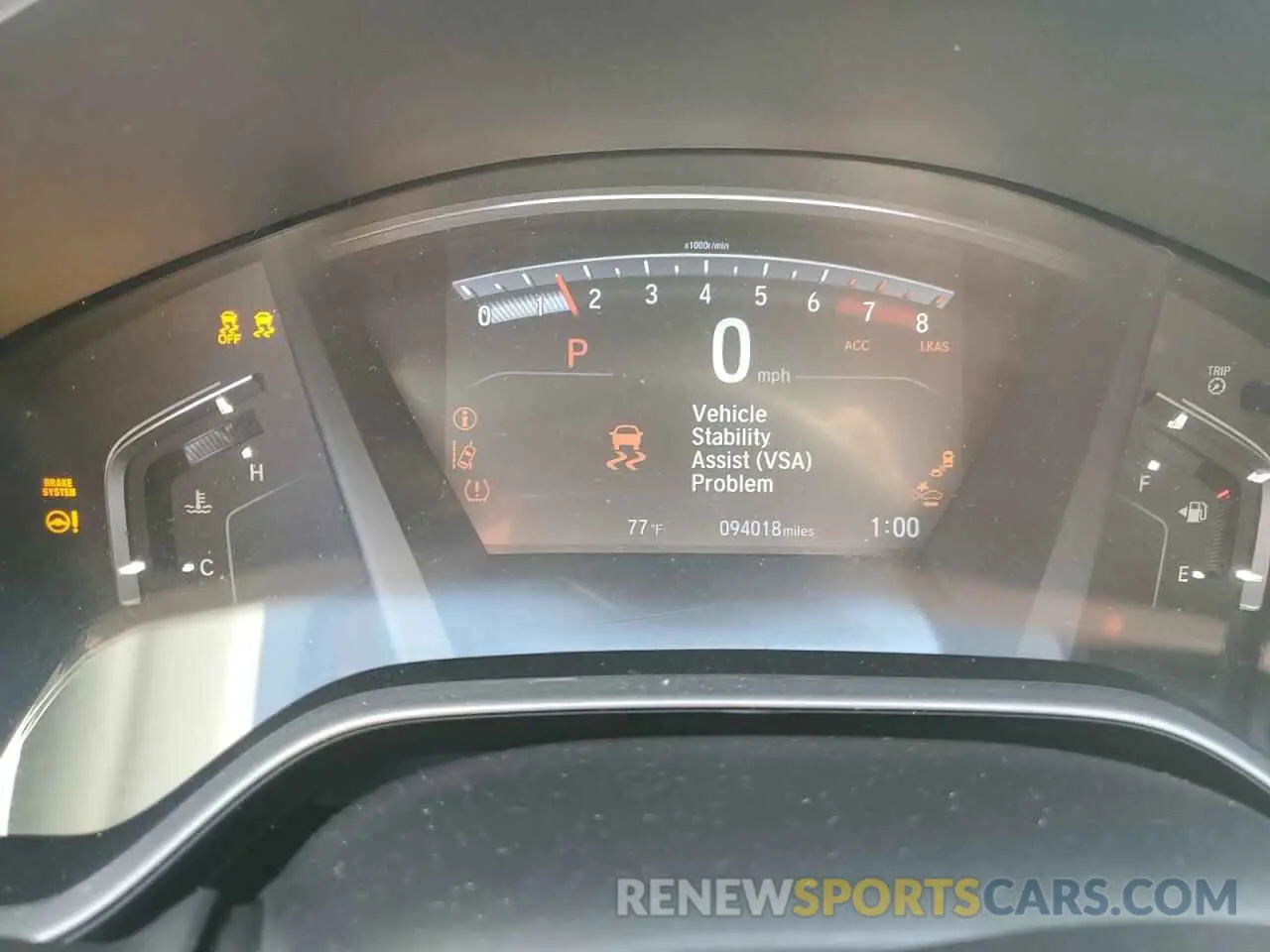 9 fotografías del automóvil dañado 2HKRW2H53LH680033 HONDA CRV 2020