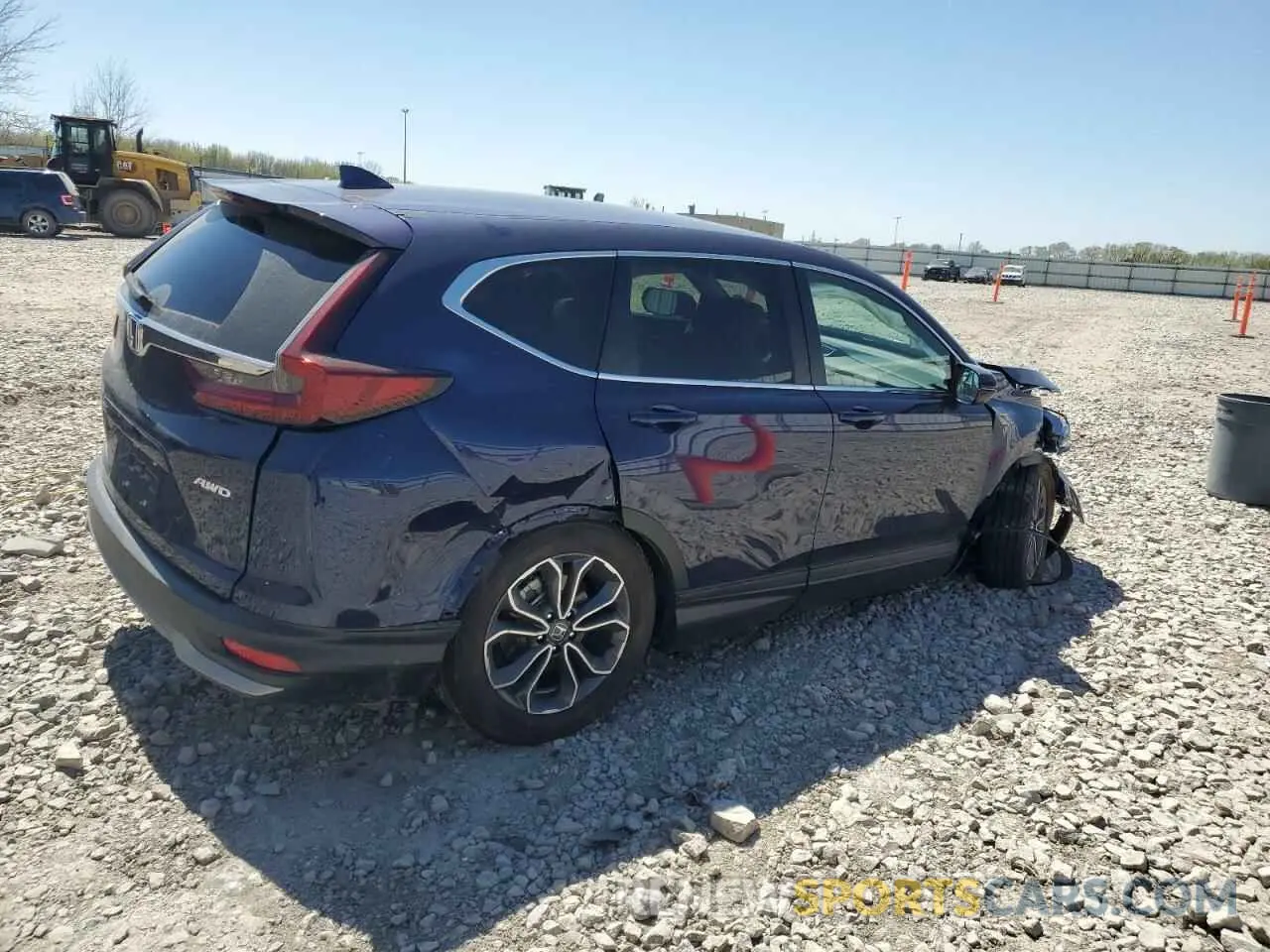 3 fotografías del automóvil dañado 2HKRW2H55LH667445 HONDA CRV 2020