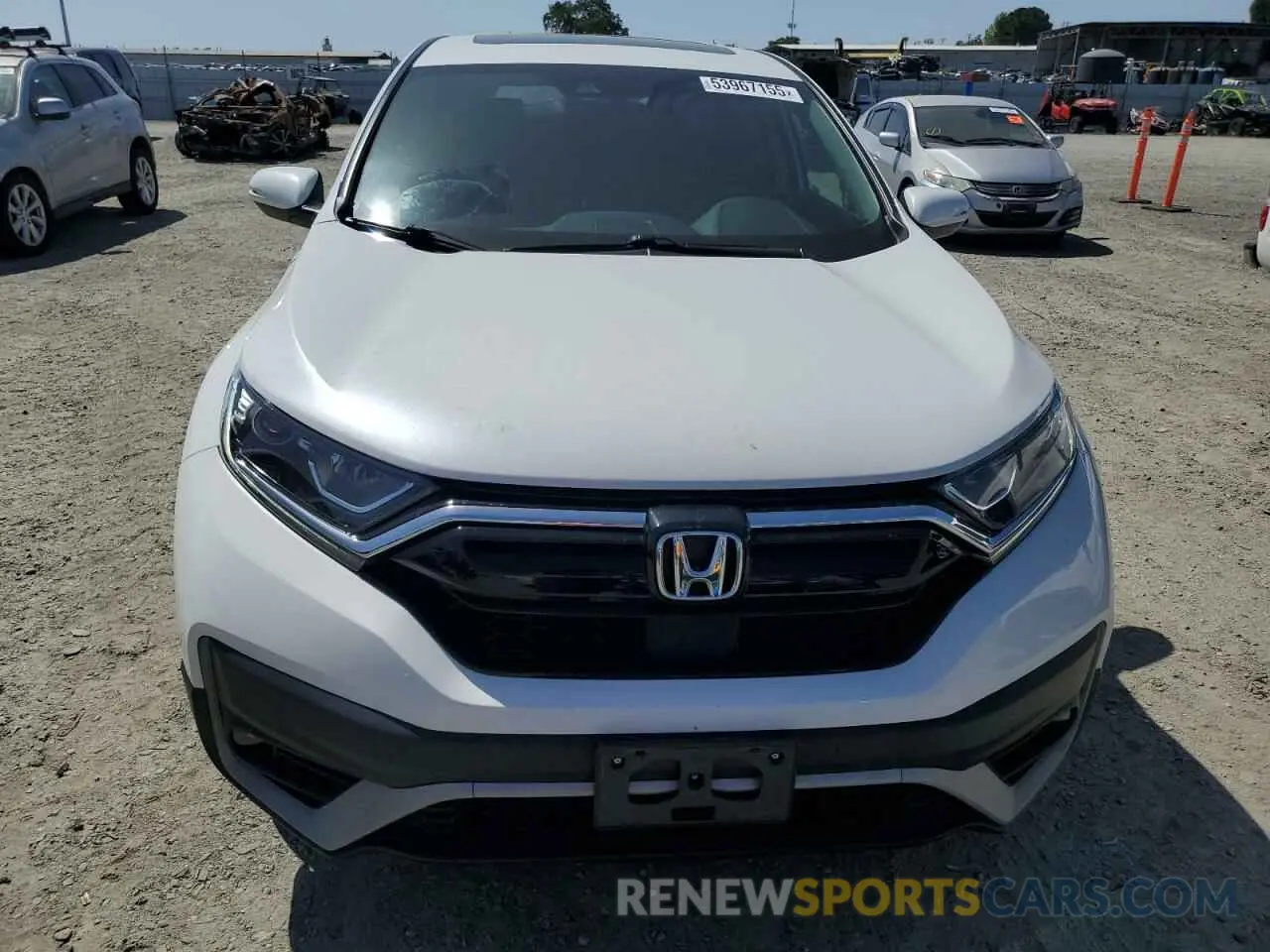 5 fotografías del automóvil dañado 2HKRW2H55LH689235 HONDA CRV 2020