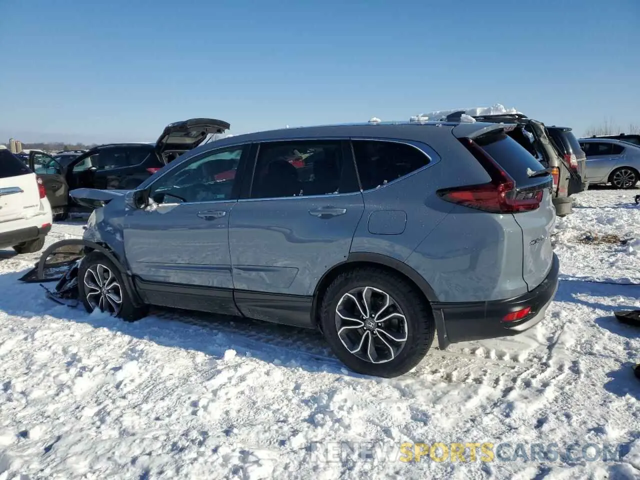 2 fotografías del automóvil dañado 2HKRW2H59LH616966 HONDA CRV 2020