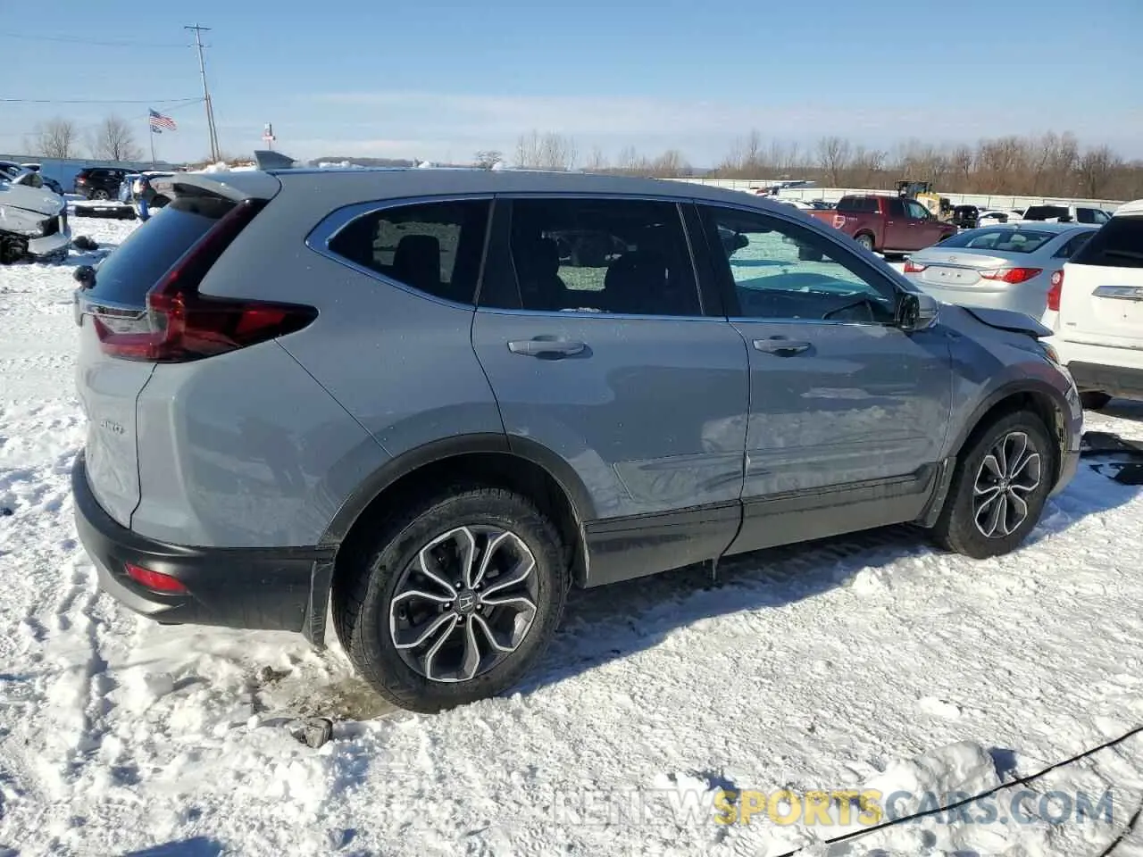 3 fotografías del automóvil dañado 2HKRW2H59LH616966 HONDA CRV 2020