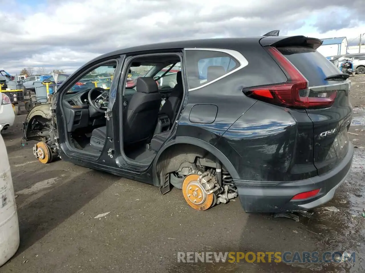 2 fotografías del automóvil dañado 2HKRW2H5XLH641570 HONDA CRV 2020