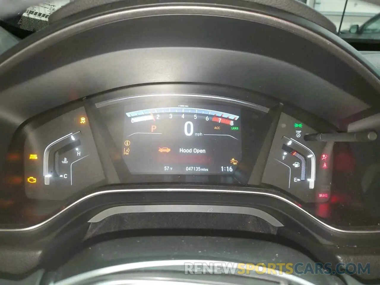 9 fotografías del automóvil dañado 2HKRW2H81LH634324 HONDA CRV 2020