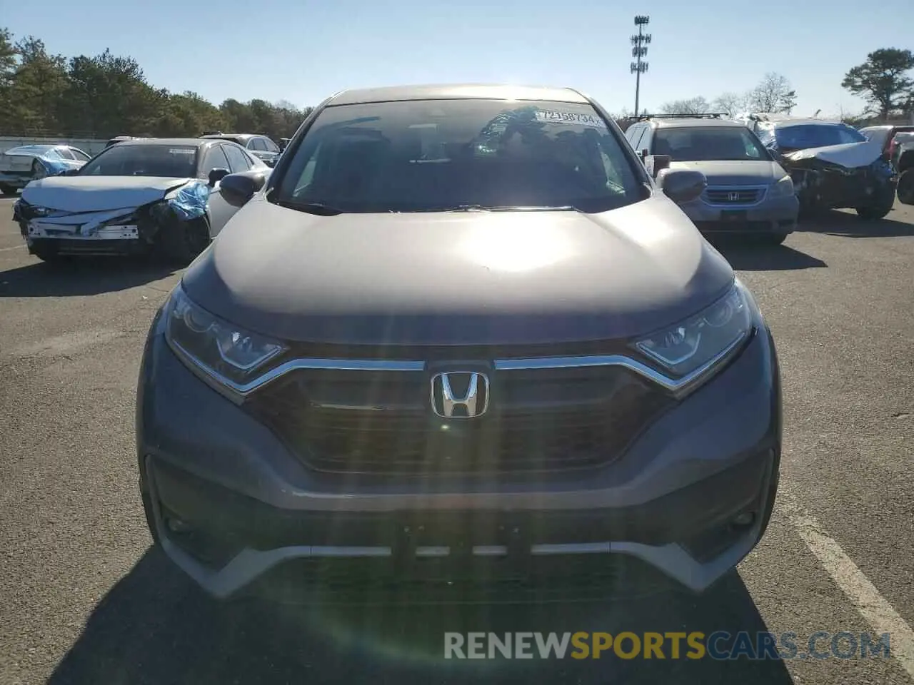 5 fotografías del automóvil dañado 2HKRW2H82LH700833 HONDA CRV 2020