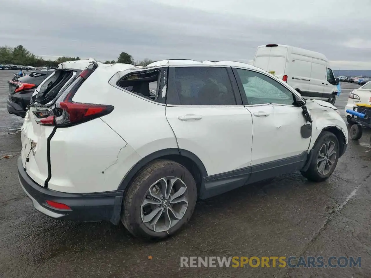 3 fotografías del automóvil dañado 2HKRW2H83LH693293 HONDA CRV 2020