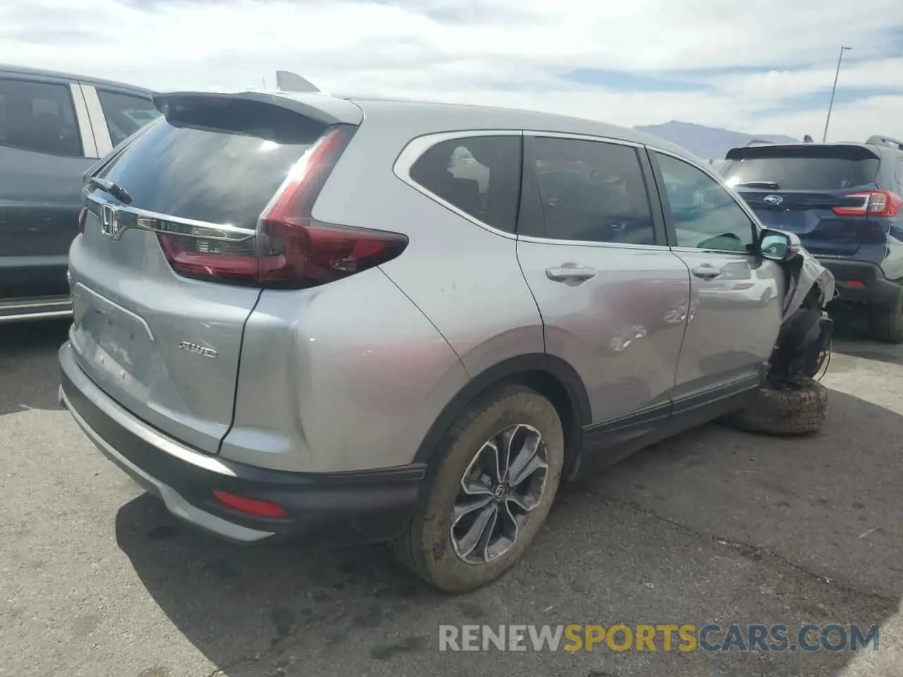 3 fotografías del automóvil dañado 2HKRW2H86LH687343 HONDA CRV 2020