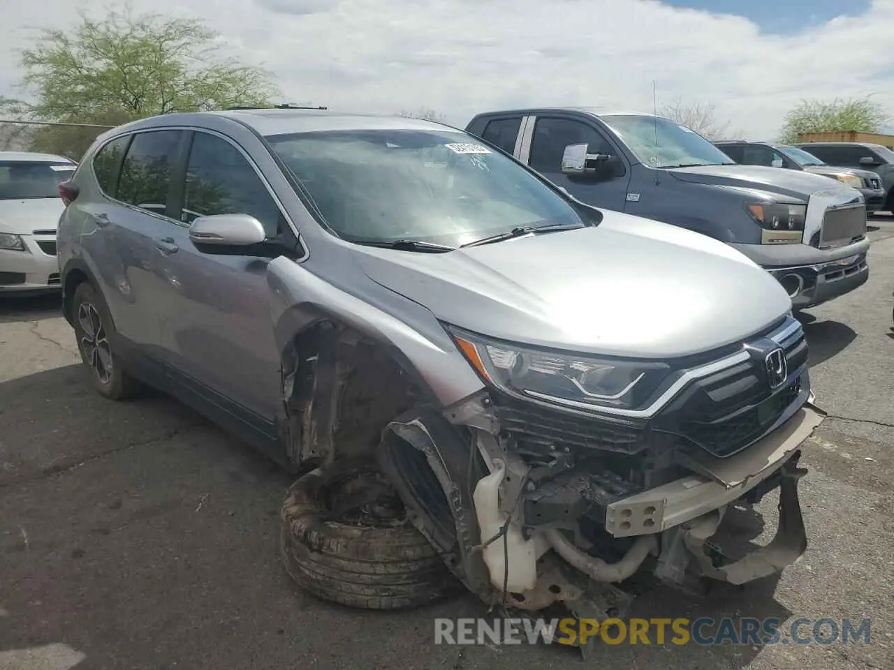 4 fotografías del automóvil dañado 2HKRW2H86LH687343 HONDA CRV 2020