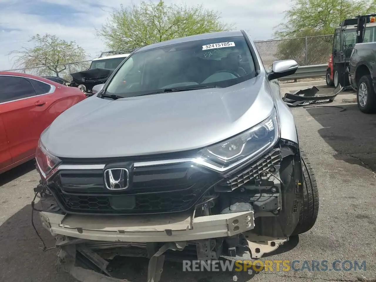 5 fotografías del automóvil dañado 2HKRW2H86LH687343 HONDA CRV 2020