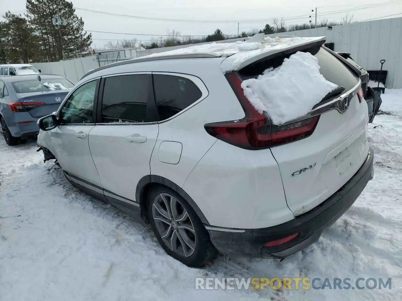 2 fotografías del automóvil dañado 2HKRW2H90LH674659 HONDA CRV 2020