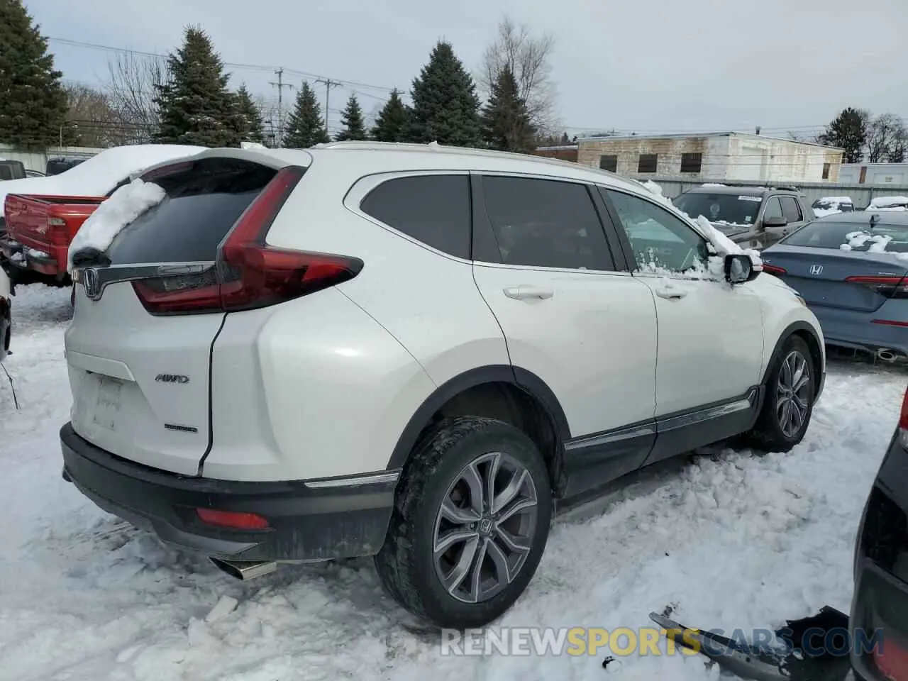 3 fotografías del automóvil dañado 2HKRW2H90LH674659 HONDA CRV 2020