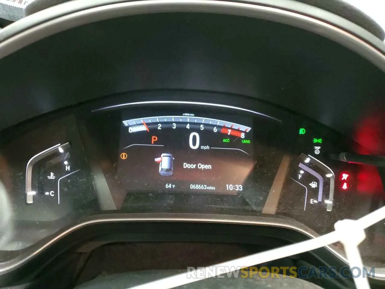 9 fotografías del automóvil dañado 2HKRW2H96LH648423 HONDA CRV 2020
