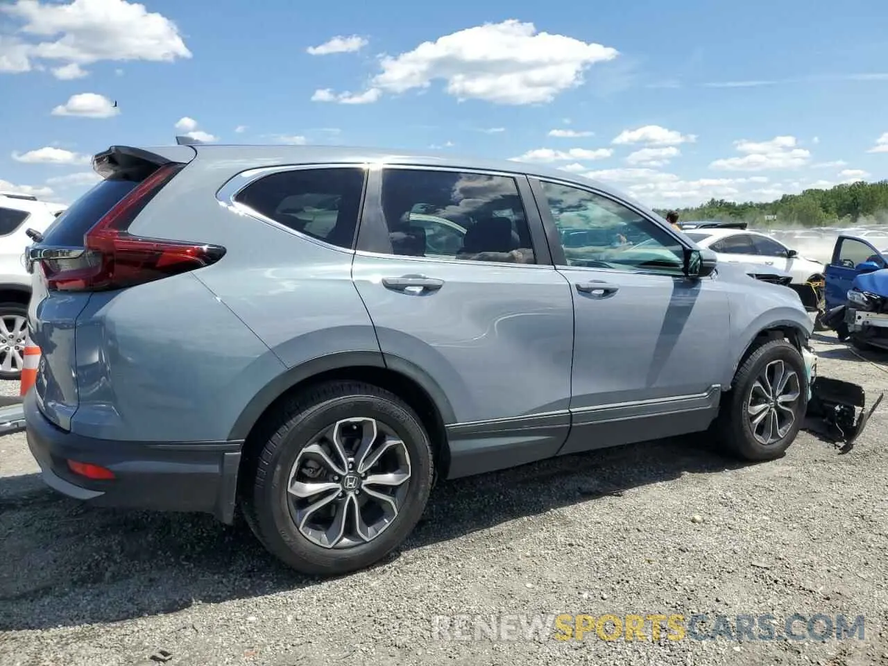 3 fotografías del automóvil dañado 5J6RW1H50LL002078 HONDA CRV 2020
