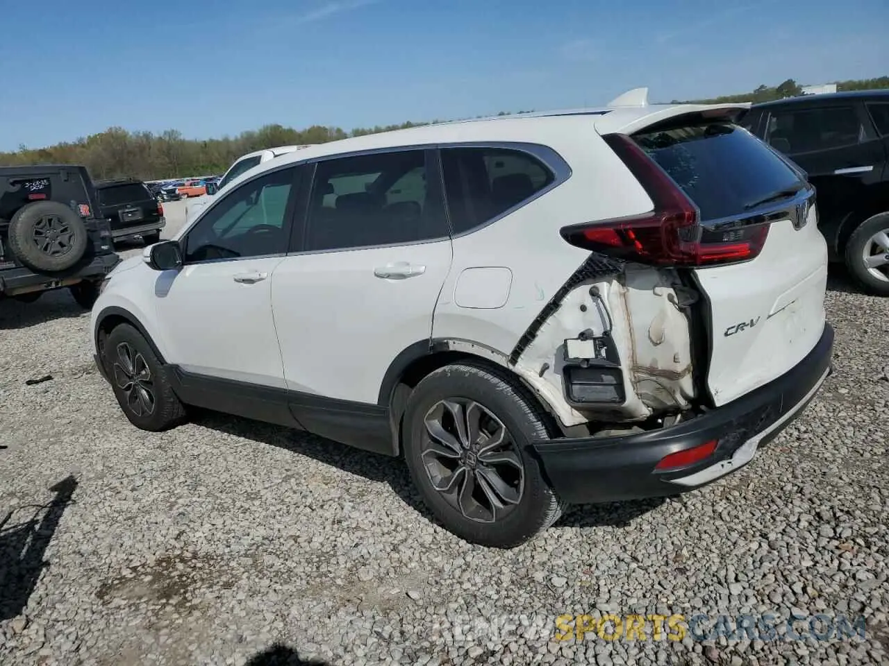 2 fotografías del automóvil dañado 5J6RW1H82LL003405 HONDA CRV 2020