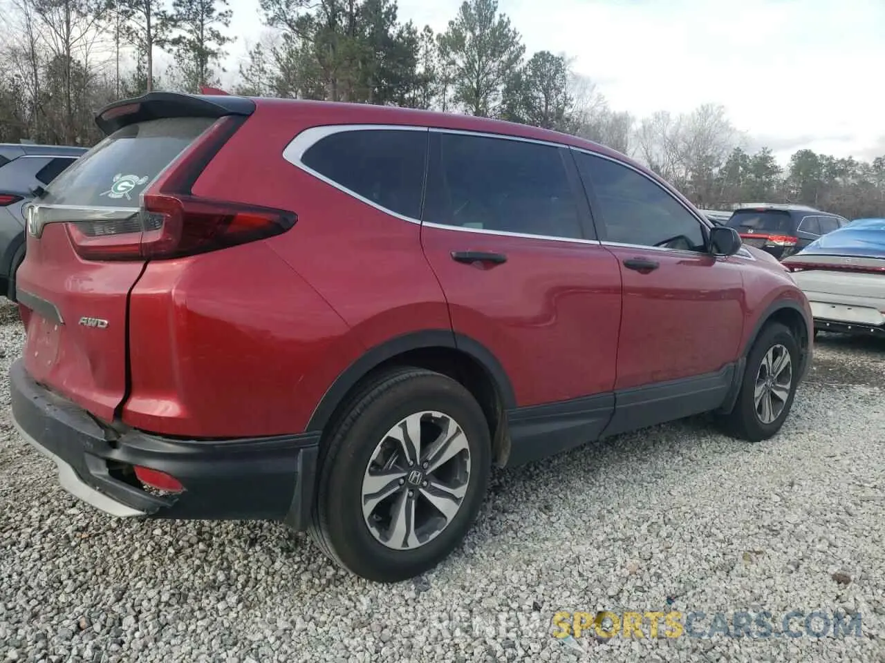 3 fotografías del automóvil dañado 5J6RW2H29LL014760 HONDA CRV 2020