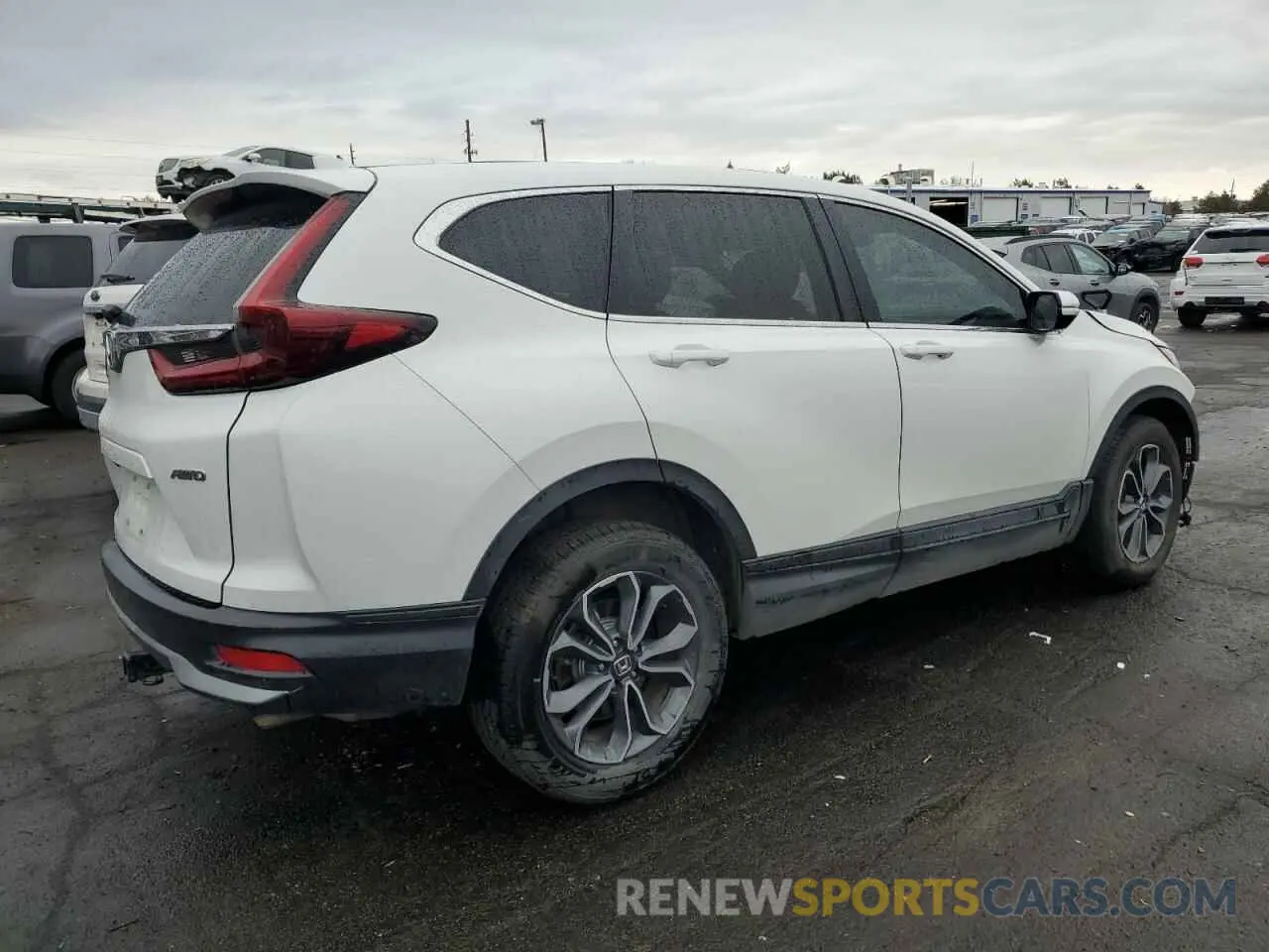 3 fotografías del automóvil dañado 5J6RW2H51LA013558 HONDA CRV 2020