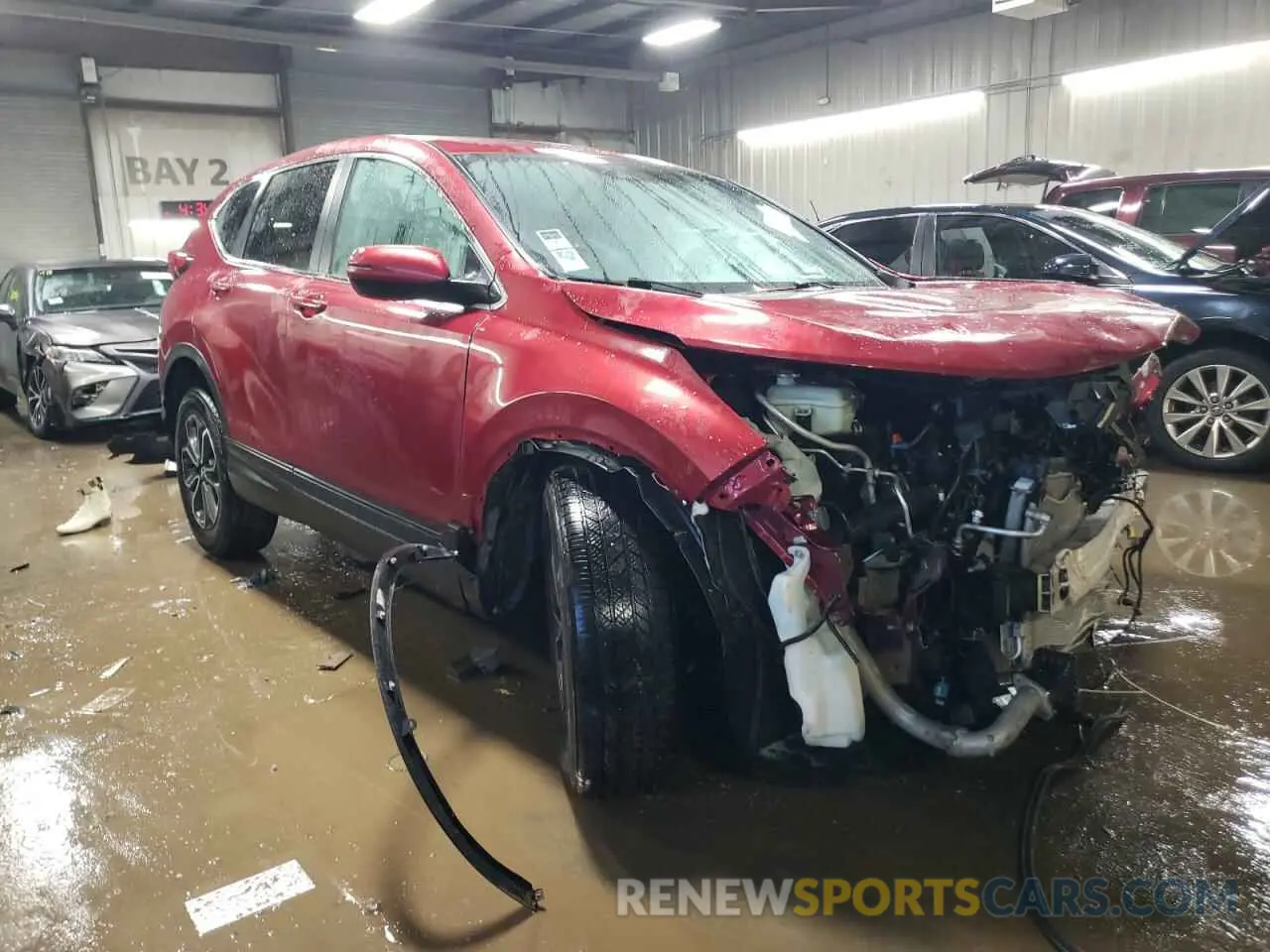 4 fotografías del automóvil dañado 5J6RW2H52LL004775 HONDA CRV 2020