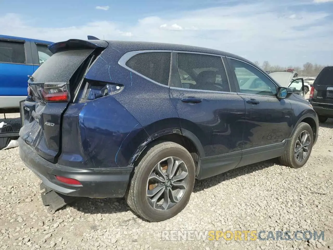 3 fotografías del automóvil dañado 5J6RW2H53LL015364 HONDA CRV 2020