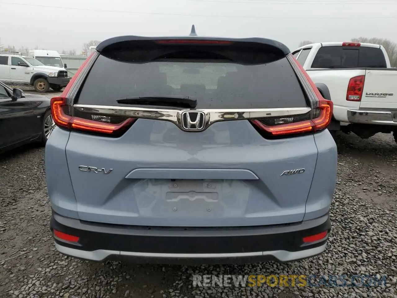 6 fotografías del automóvil dañado 5J6RW2H55LA010081 HONDA CRV 2020