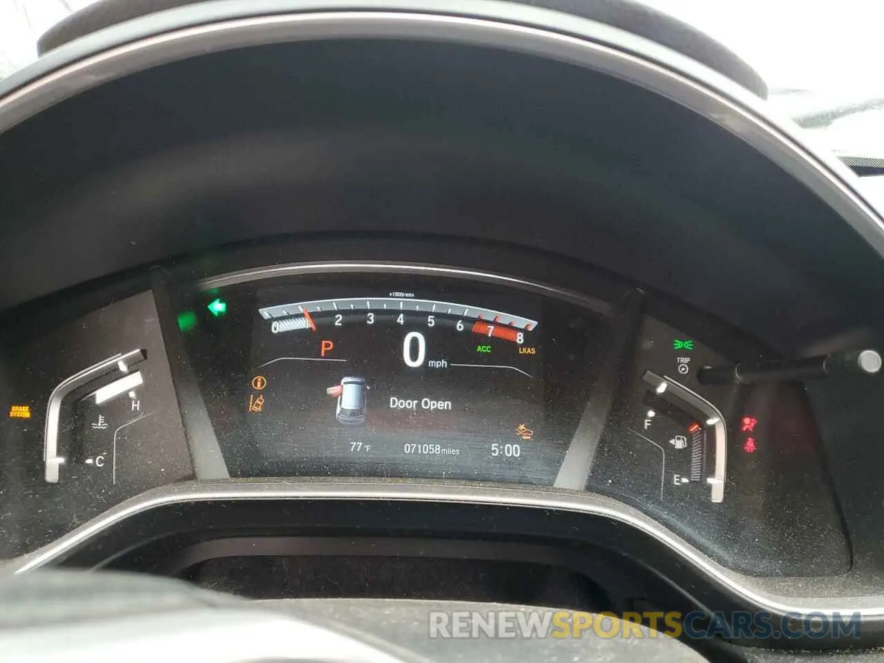9 fotografías del automóvil dañado 5J6RW2H56LA014110 HONDA CRV 2020
