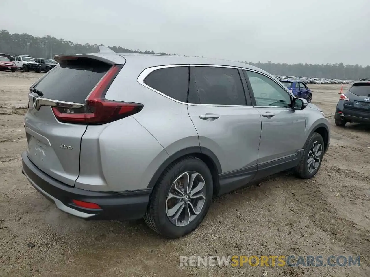 3 fotografías del automóvil dañado 5J6RW2H57LA001656 HONDA CRV 2020