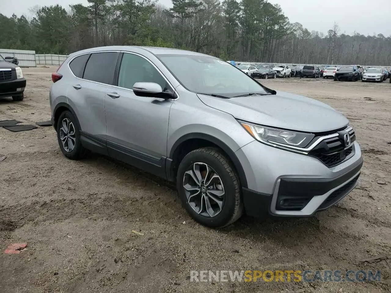 4 fotografías del automóvil dañado 5J6RW2H57LA001656 HONDA CRV 2020