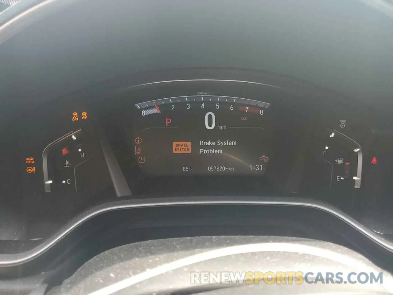 9 fotografías del automóvil dañado 5J6RW2H57LL041255 HONDA CRV 2020