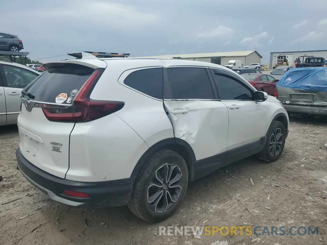 3 fotografías del automóvil dañado 5J6RW2H58LL041247 HONDA CRV 2020