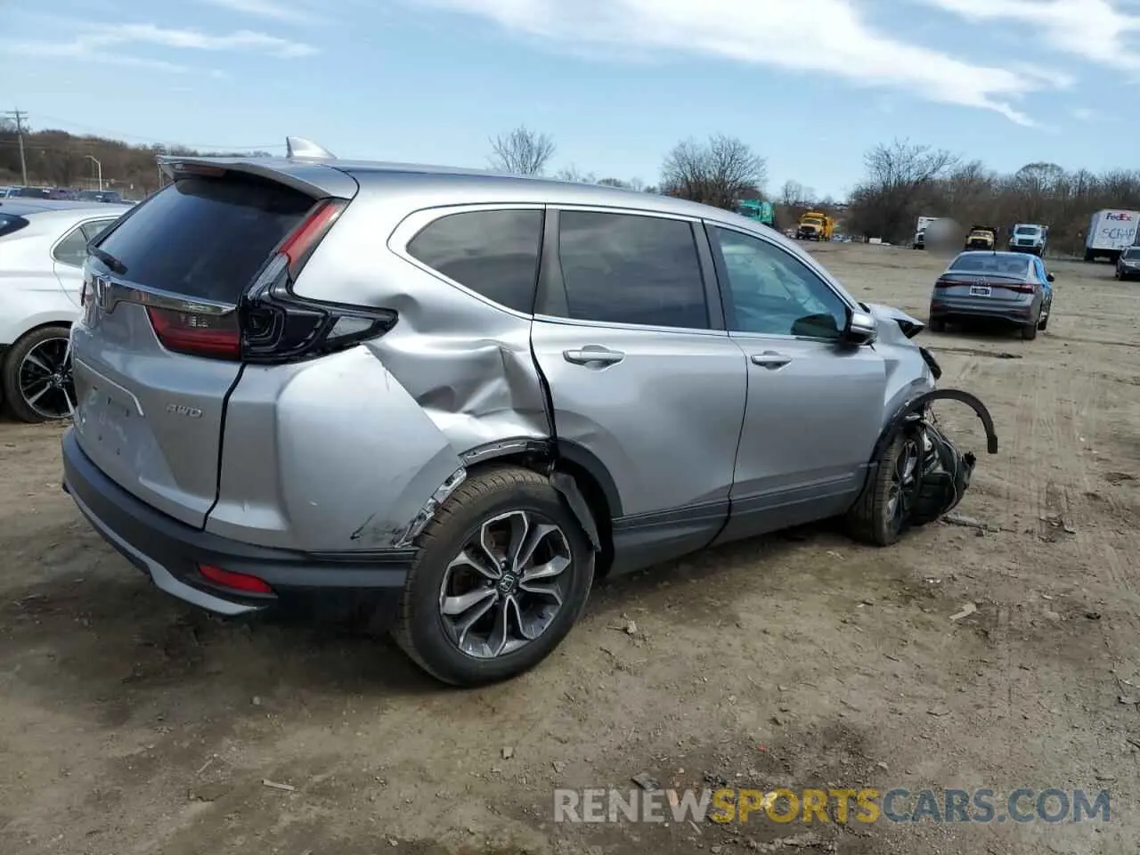 3 fotografías del automóvil dañado 5J6RW2H83LL008943 HONDA CRV 2020