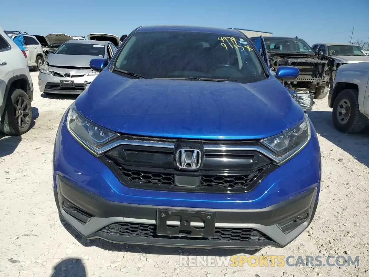 5 fotografías del automóvil dañado 7FARW1H87LE006703 HONDA CRV 2020