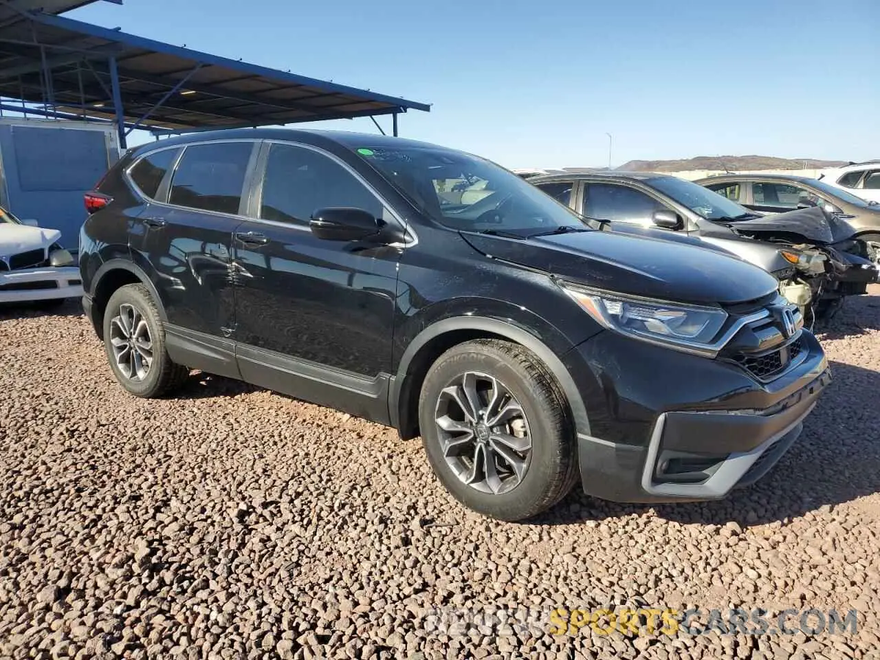 4 fotografías del automóvil dañado 2HKRW1H58MH407228 HONDA CRV 2021