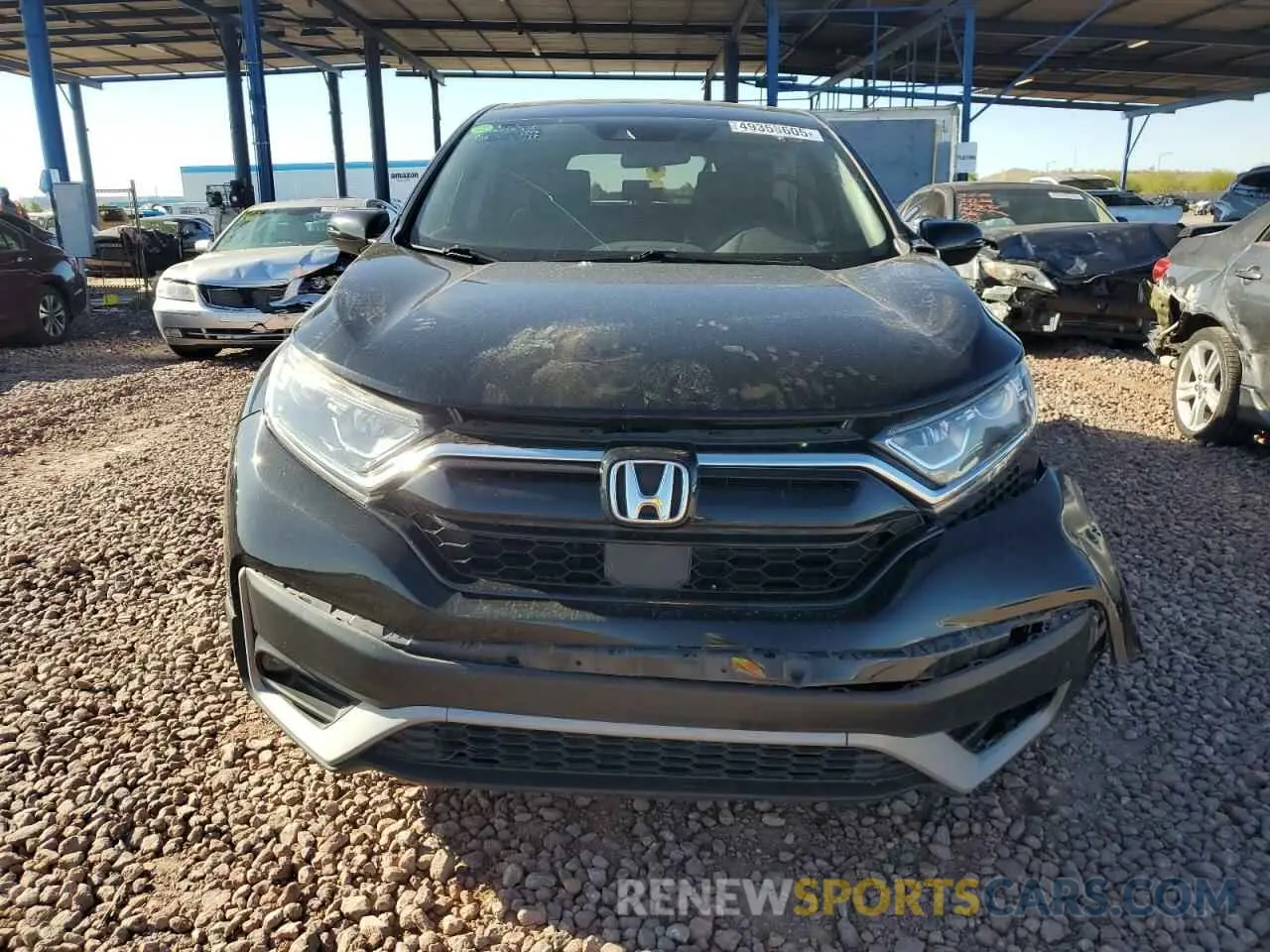 5 fotografías del automóvil dañado 2HKRW1H58MH407228 HONDA CRV 2021