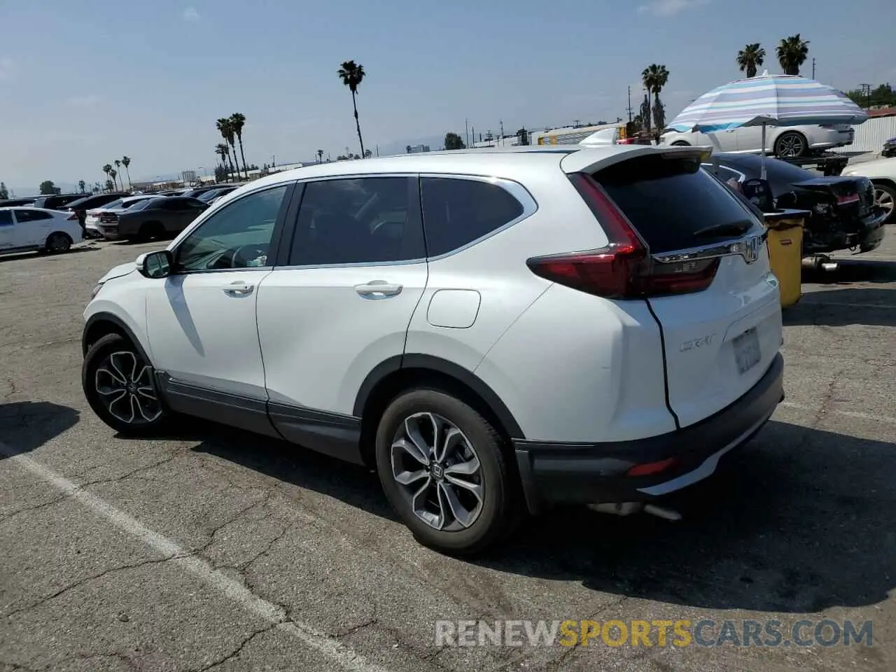 2 fotografías del automóvil dañado 2HKRW1H5XMH419736 HONDA CRV 2021