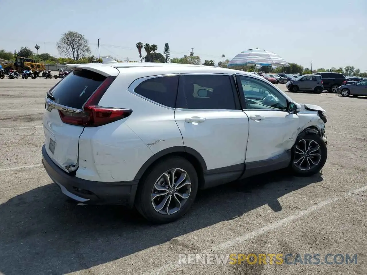 3 fotografías del automóvil dañado 2HKRW1H5XMH419736 HONDA CRV 2021