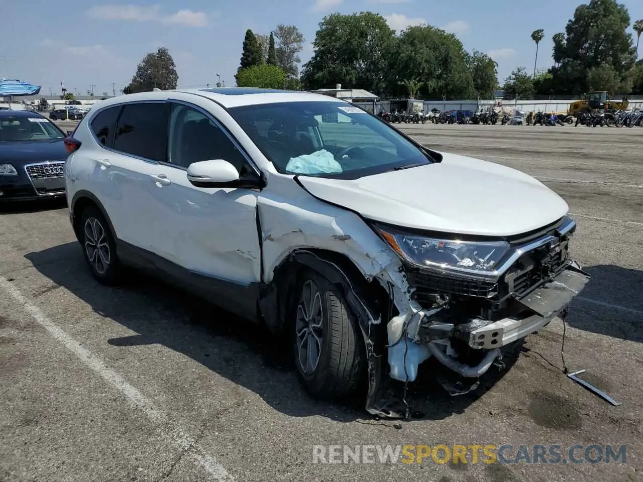 4 fotografías del automóvil dañado 2HKRW1H5XMH419736 HONDA CRV 2021