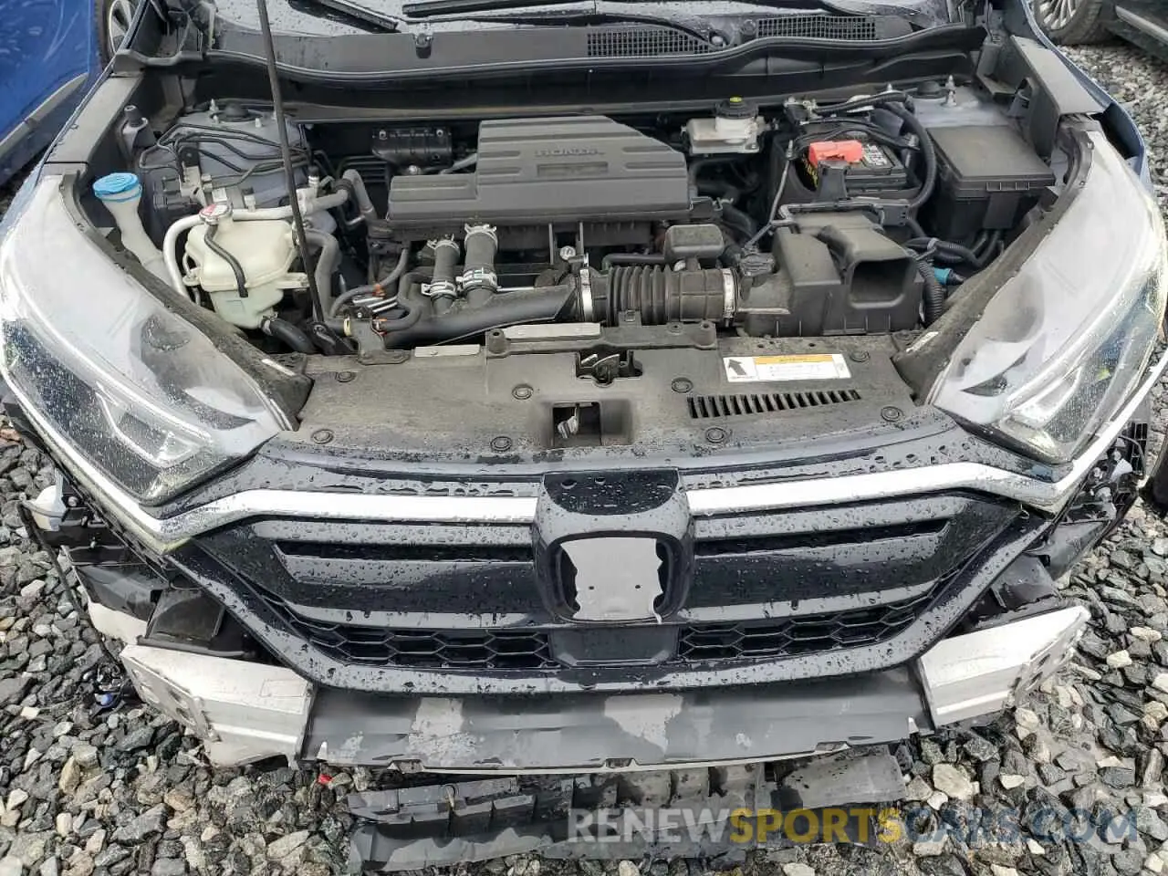 12 fotografías del automóvil dañado 2HKRW1H5XMH423477 HONDA CRV 2021