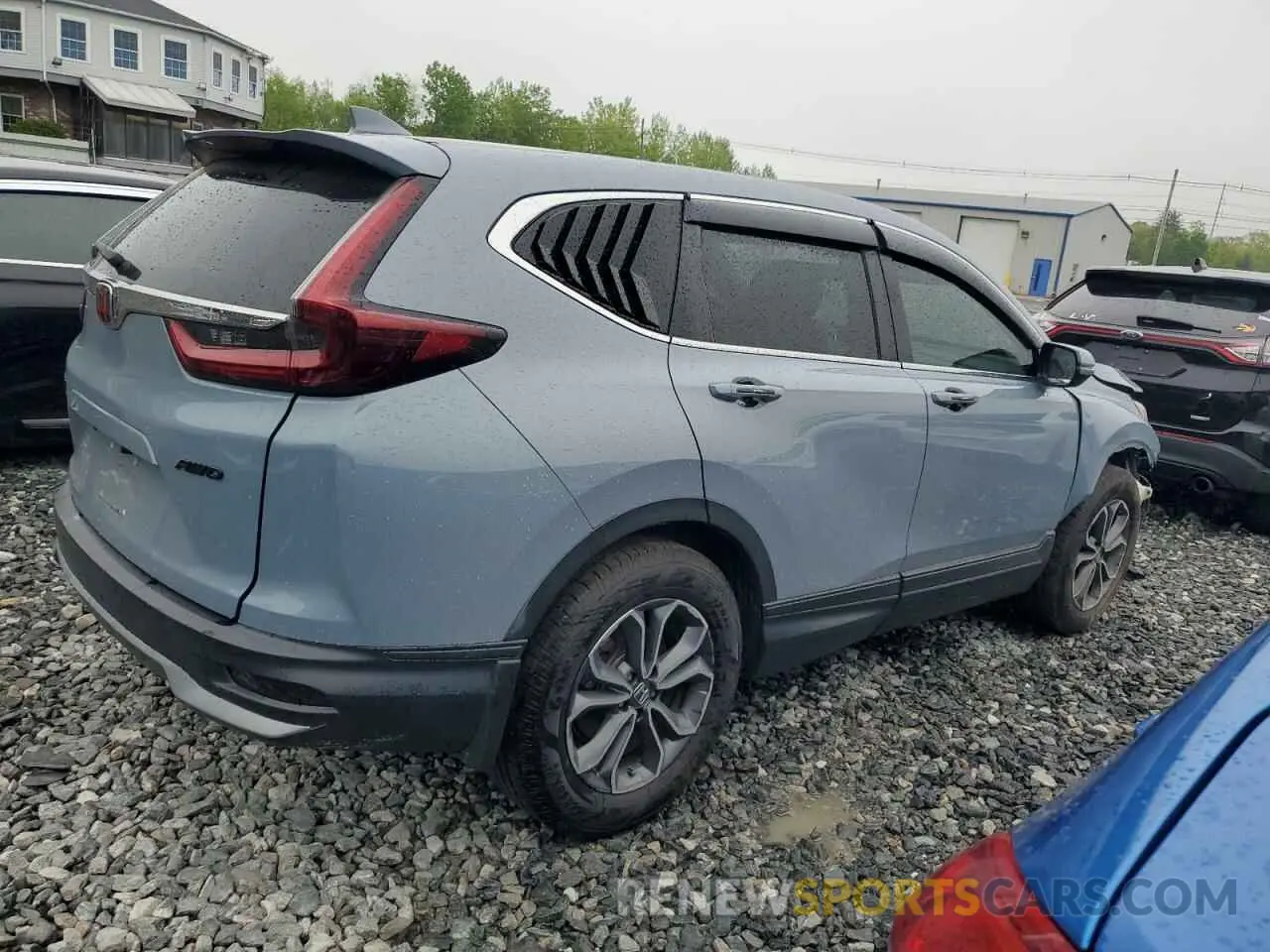 3 fotografías del automóvil dañado 2HKRW1H5XMH423477 HONDA CRV 2021