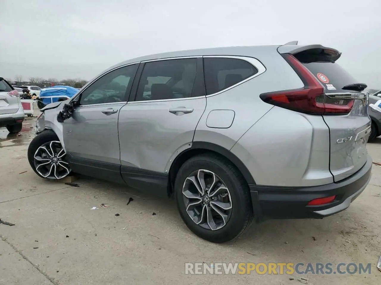 2 fotografías del automóvil dañado 2HKRW1H84MH400061 HONDA CRV 2021