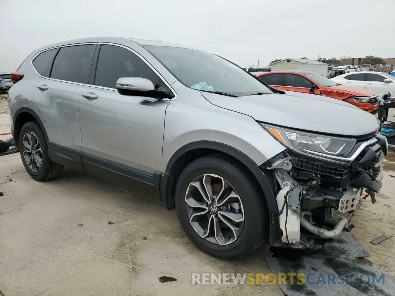 4 fotografías del automóvil dañado 2HKRW1H84MH400061 HONDA CRV 2021
