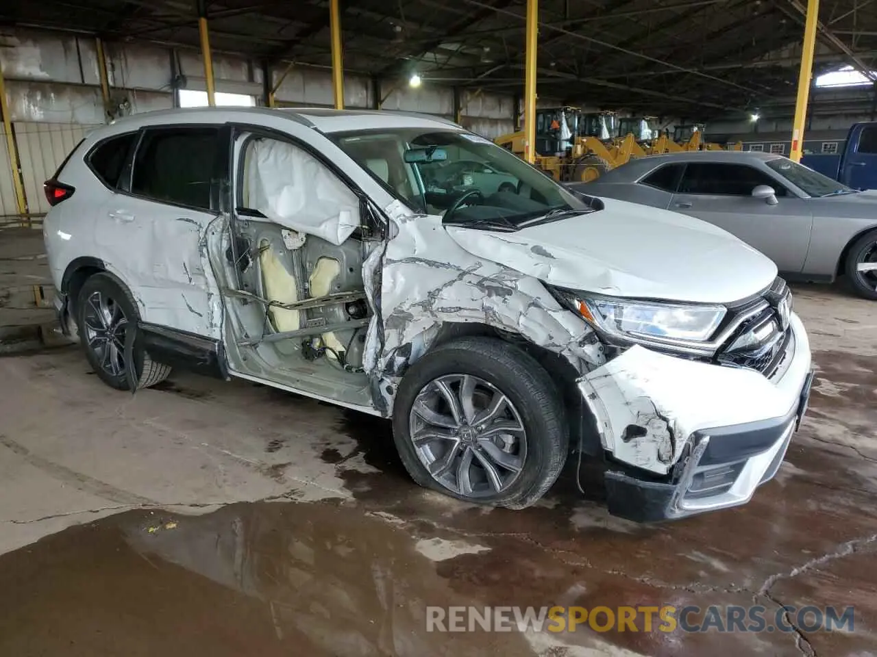 4 fotografías del automóvil dañado 2HKRW1H96MH402242 HONDA CRV 2021