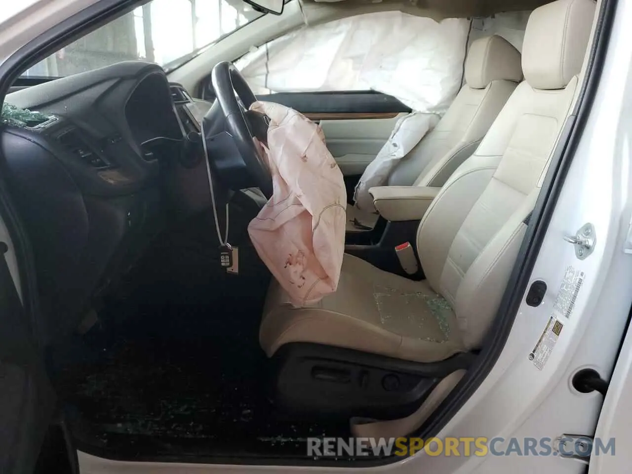 7 fotografías del automóvil dañado 2HKRW1H96MH402242 HONDA CRV 2021